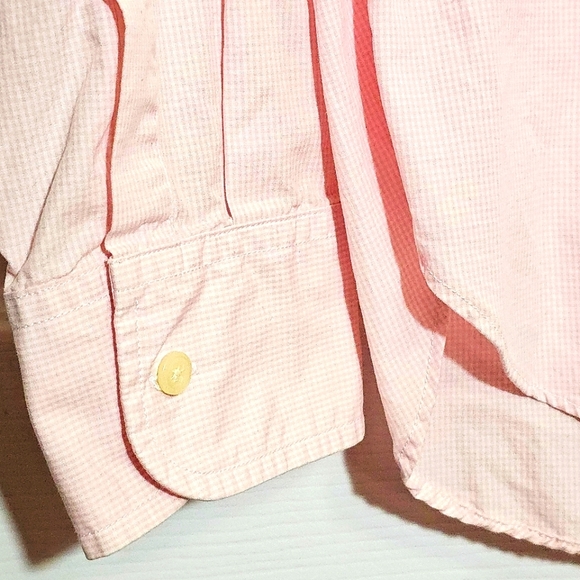 J. Crew Shirtings Men's Button Down Shirt Pink Medium Checked Business Preppy - Picture 5 of 10